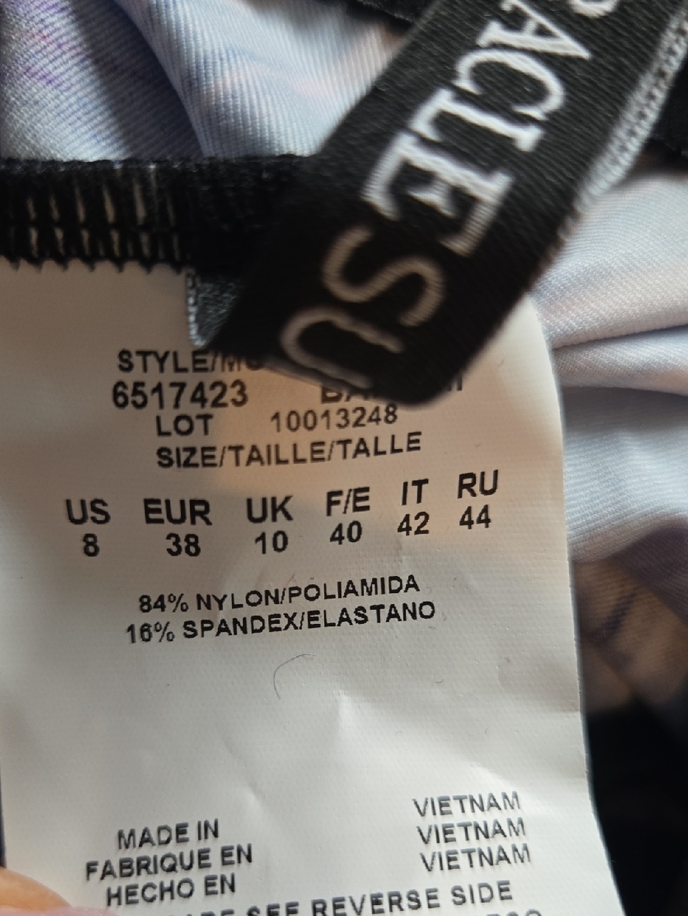Miraclesuit Swimsuit Tankini Marrakech Underwire Bandini Strapless Blue SZ 8 NWT - Picture 10 of 10